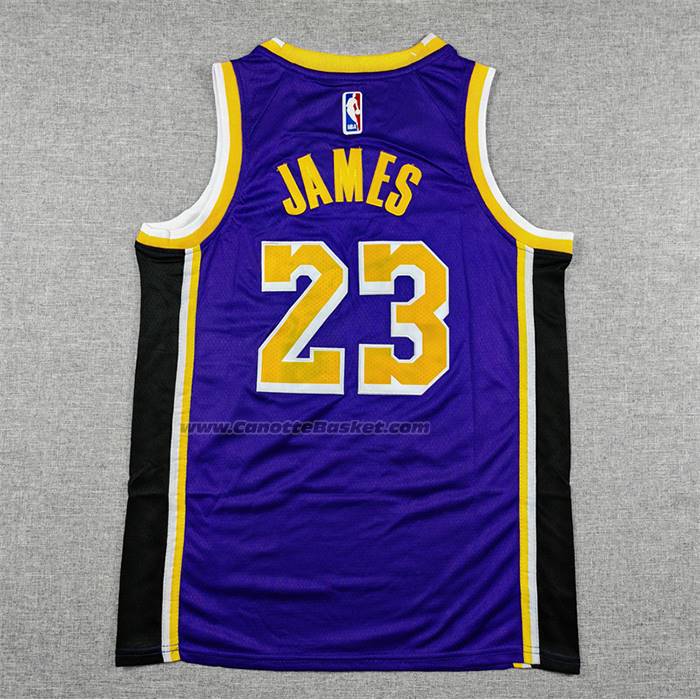 Maglia Bambino Los Angeles Lakers Lebron James No 23 Statement Viola1